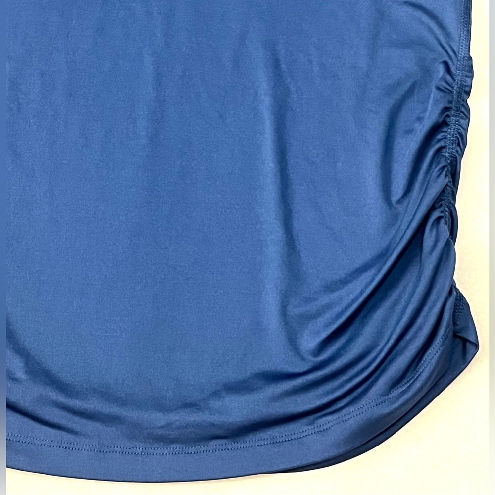 Tek Gear DryTek Women’s Racerback Blue Tank Top with Ruched Sides Small - Picture 16 of 16